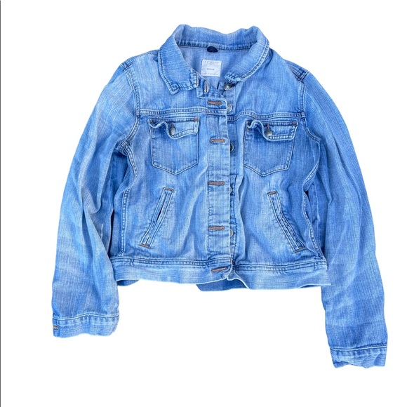 J Crew denim jean jacket. Women’s size Medium (M)
